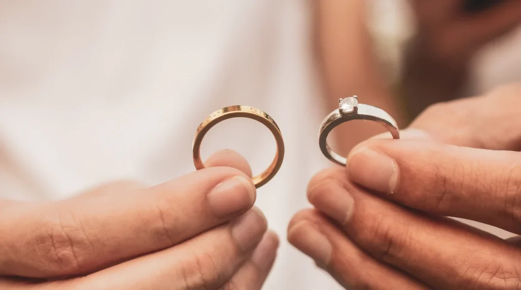Matching Engagement Ring with wedding band