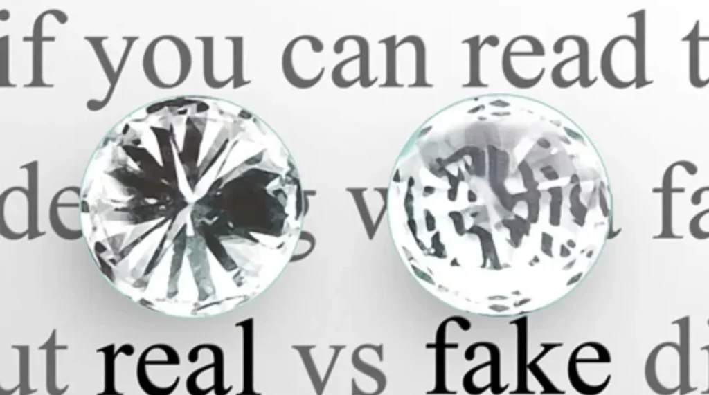 The Refractivity Test for diamond