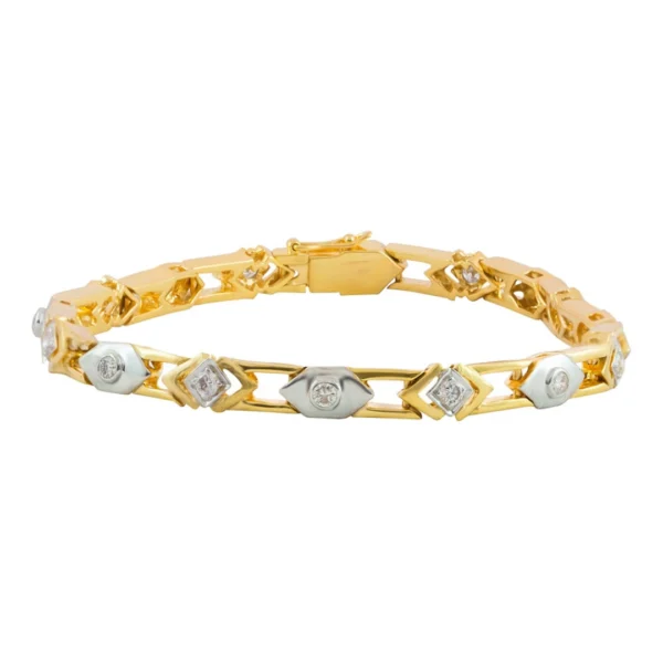18k Gold Lab grown Diamond Tennis Bracelet for Women