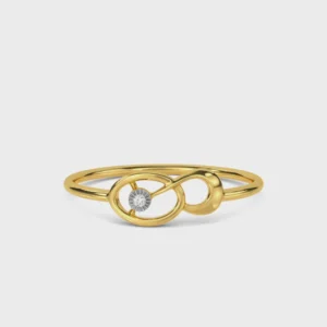 14k gold diamond engagement ring RI25