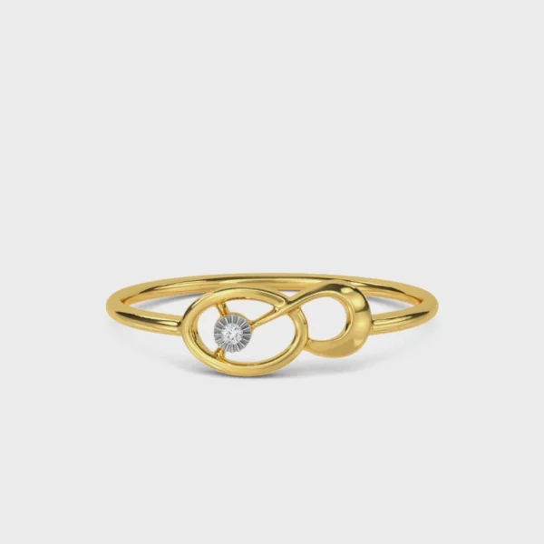 Dazzling Devotion 14kt Yellow Gold Round Lab Diamond Engagement Ring - Image 2