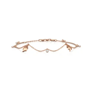 14k rose gold diamond bracelet