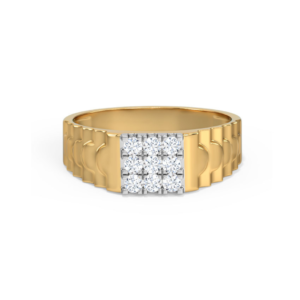 14k yellow gold diamond ring