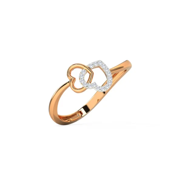 2 heart ring