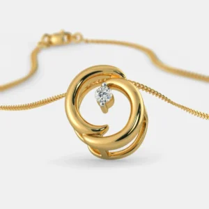 Buy 18k Yellow Gold Diamond Round Pendant for Women