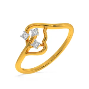 Eternal Elegance 18 Carat Gold Engagement Ring for Her