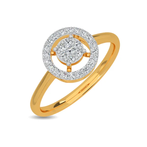 Eternally Yours Real Diamond & Gold Promise Ring for Her