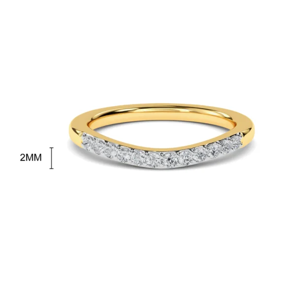 Timeless Elegance Women's Gold Lab Diamond Engagement Ring - Image 4