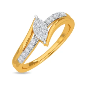 Radiance 18k Yellow Gold Diamond Engagement Ring