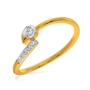 Sunlit Splendor Yellow Gold Diamond Wedding Ring