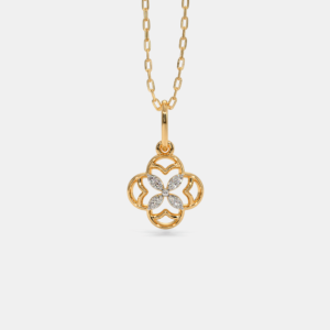 blooming flower pendant