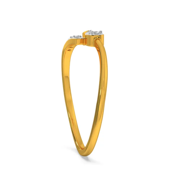 Sunlit Splendor Yellow Gold Lab Diamond Wedding Ring - Image 5