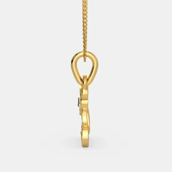 Charming 18KT Gold Panda Bear Pendant for Kids - Image 3