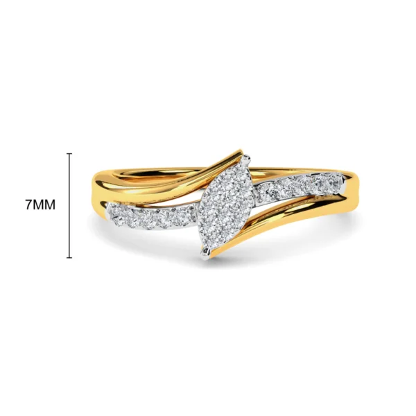Radiance 18kt Yellow Gold Lab Diamond Engagement Ring - Image 3
