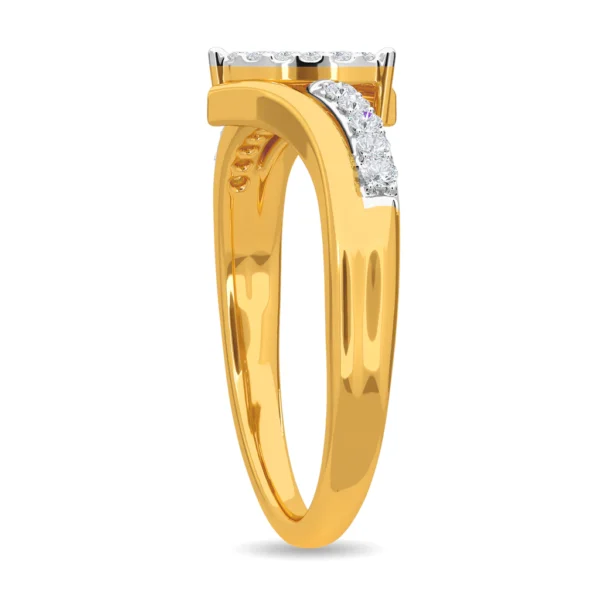 Radiance 18kt Yellow Gold Lab Diamond Engagement Ring - Image 4