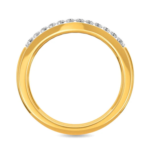 Timeless Elegance Women's Gold Lab Diamond Engagement Ring - Image 5