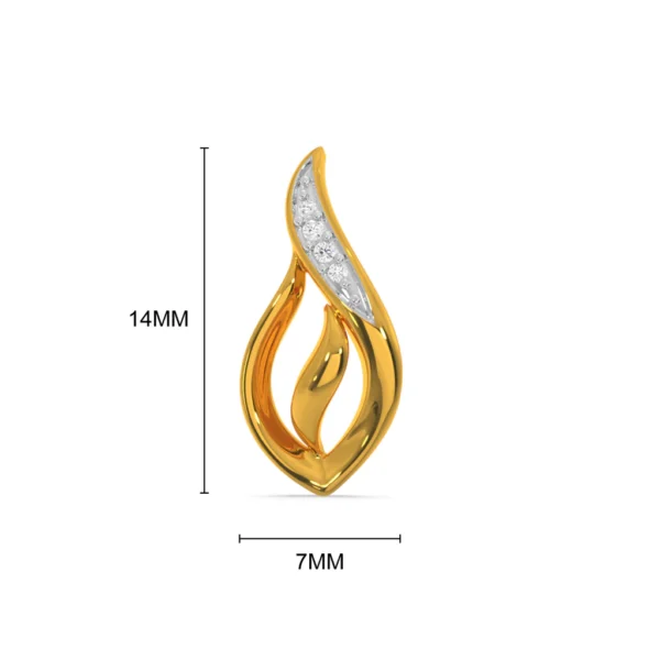 Radiant Hoops Gold Lab Diamond Earrings - Image 2