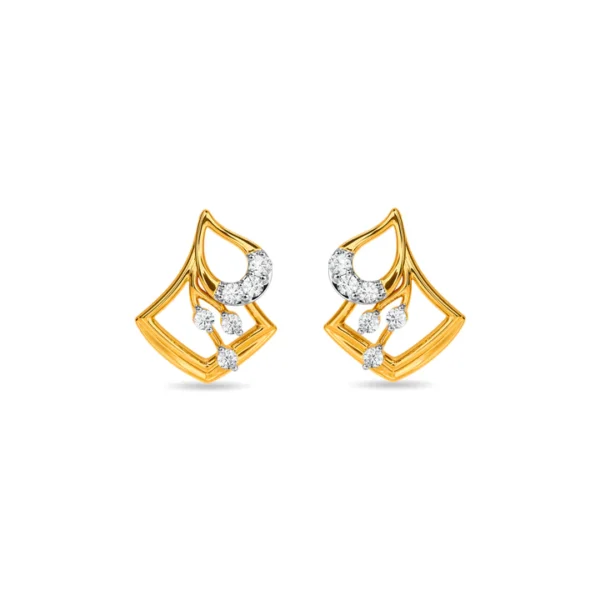 Classic 14KT Gold Diamond Stud Earrings