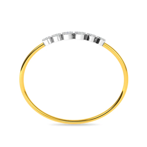Radiant 14KT Gold Lab Diamond Dazzling Bracelet for Women - Image 3