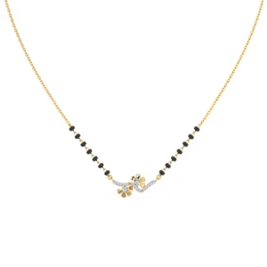 Elegant Harmony Mangalsutra Flower Design