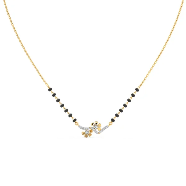 Elegant Harmony Mangalsutra Flower Design