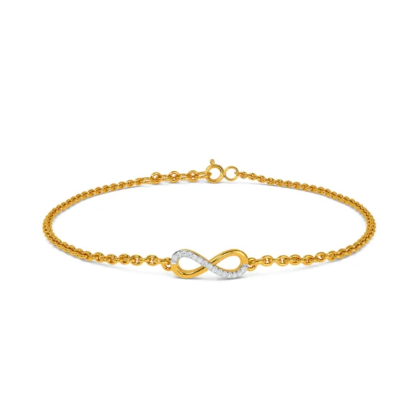 Eternal Connection Infinity Knot Lab Diamond Bracelet