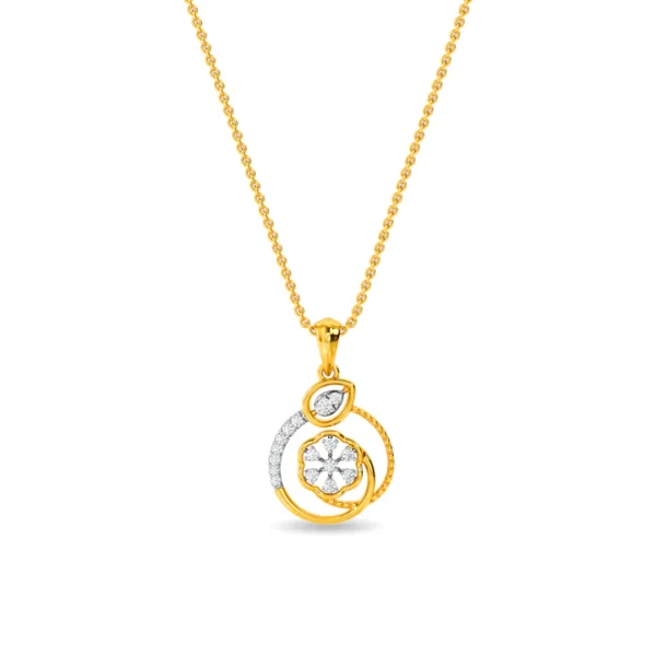 Gold Lab Diamonds Eternal Unity Interlocking Circles Pendant