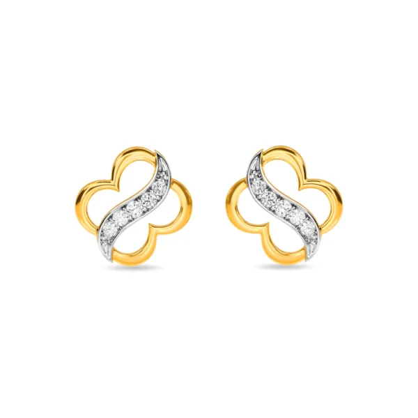 Four Leaf Clover Shaped Stud Earrings