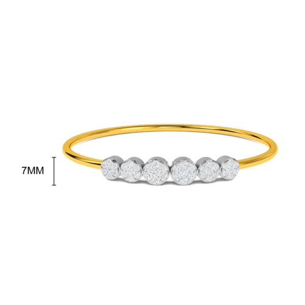 Radiant 14KT Gold Lab Diamond Dazzling Bracelet for Women - Image 5