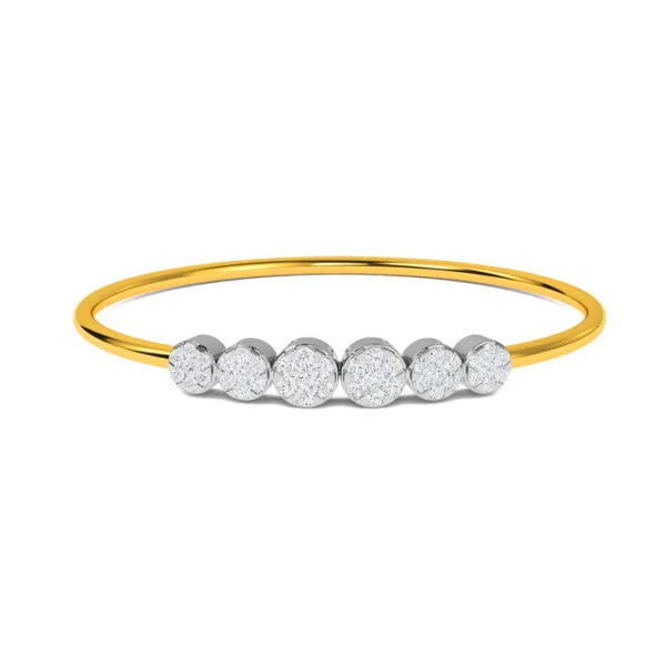 Radiant 14KT Gold Lab Diamond Dazzling Bracelet for Women