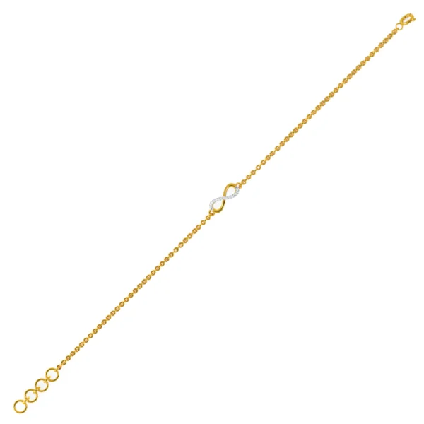 Eternal Connection Infinity Knot Lab Diamond Bracelet - Image 2