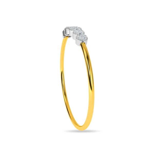 Radiant 14KT Gold Lab Diamond Dazzling Bracelet for Women - Image 2