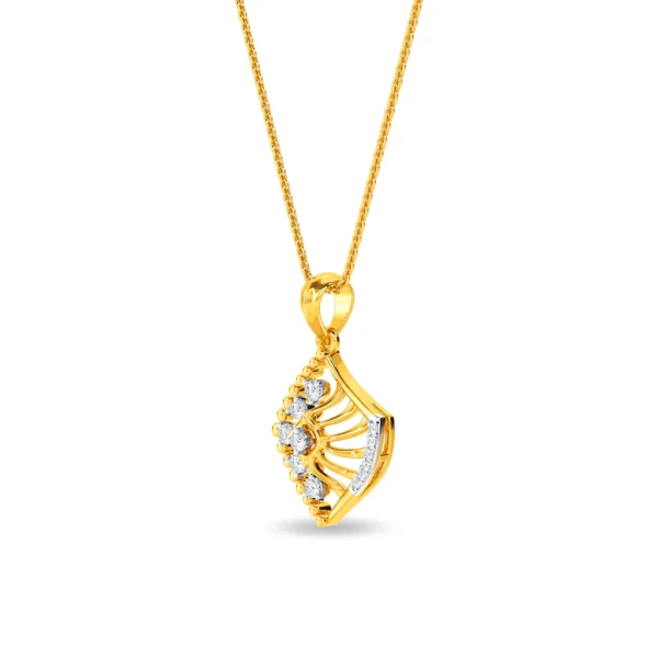 Lab Diamonds Blooming Geometry Square Flower Pendant - Image 2