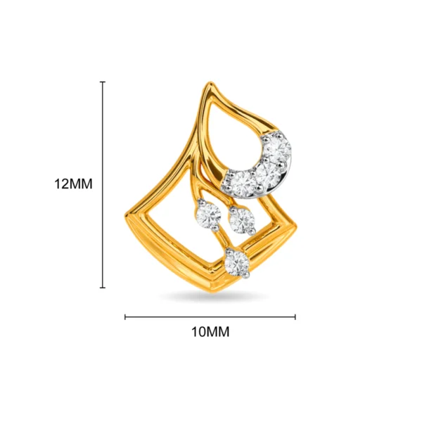 14KT Gold Lab Diamond Stud Earrings Sparkle with Brilliance - Image 3