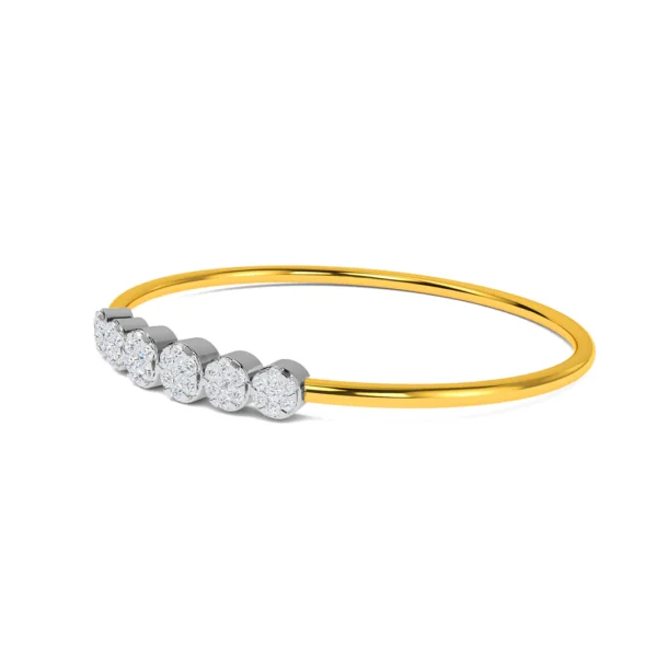 Radiant 14KT Gold Lab Diamond Dazzling Bracelet for Women - Image 4