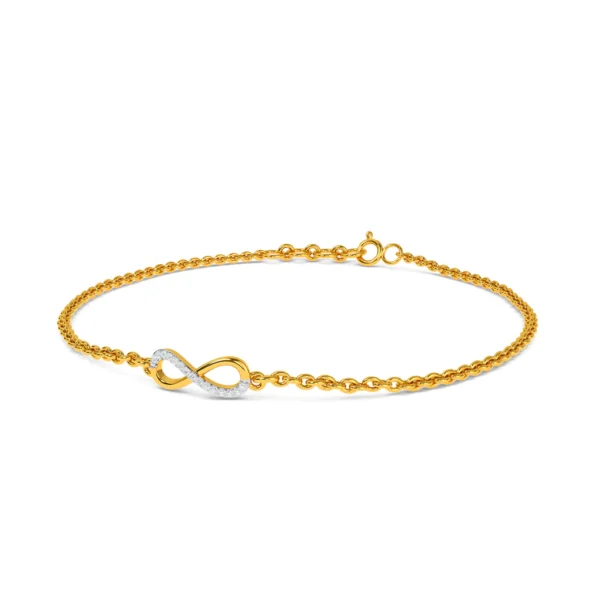 Eternal Connection Infinity Knot Lab Diamond Bracelet - Image 4