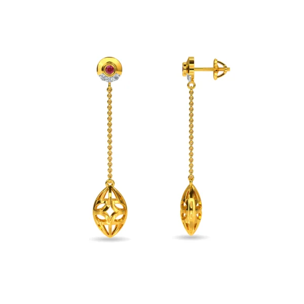 Timeless Elegance: Gold Drop Earrings for Women - Image 4