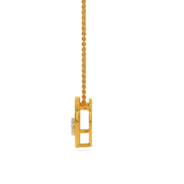 Gold Lab Diamonds Dazzling Duo Double Heart Pendant - Image 4