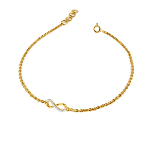 Eternal Connection Infinity Knot Lab Diamond Bracelet - Image 5