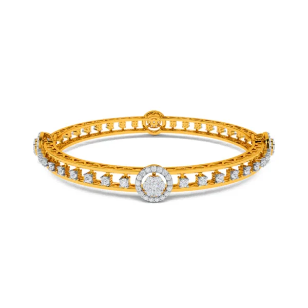 Buy Radiant Elegance Gold Diamond Bangles