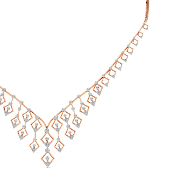 Buy Dazzling Droplets Lab Diamond Necklace - Image 3