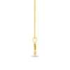 Drop & Floret Gold Lab Diamond Pendant - Image 3