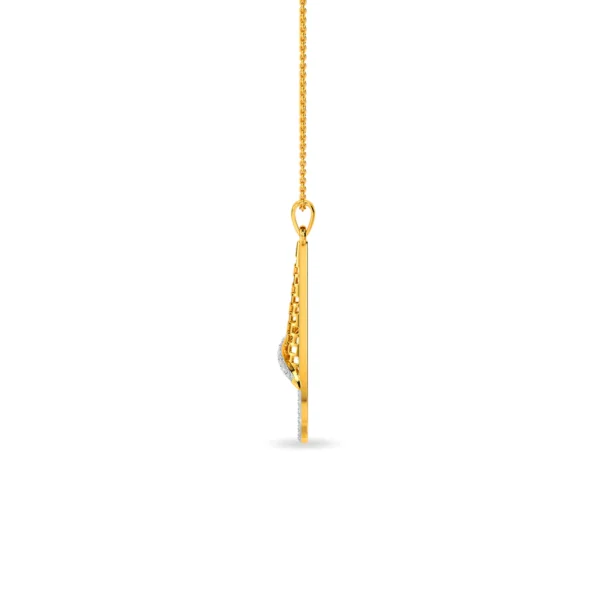 Gold Lab Diamond Dangling Dazzle Pendant - Image 4
