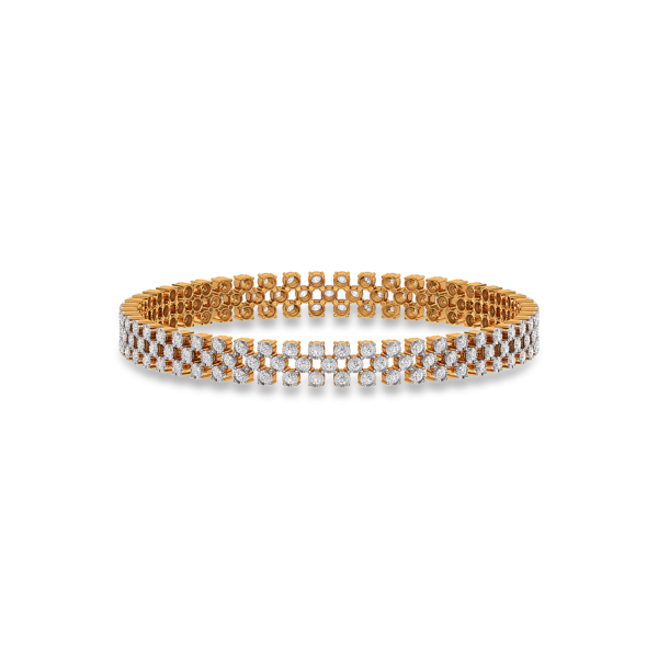 Elegant Diamond Eternity Bangle - Image 3