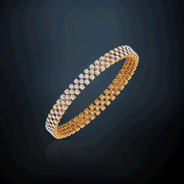 Elegant Diamond Eternity Bangle - Image 4