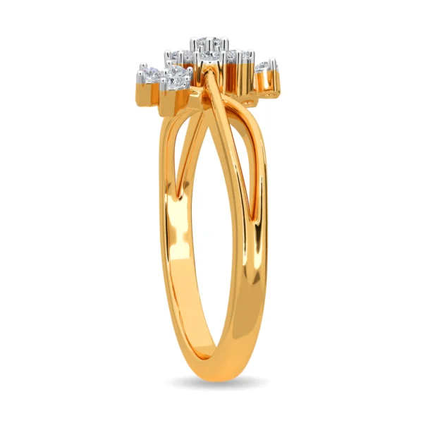 Flower Blossom Diamond Engagement Ring - Image 3