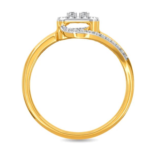 Radiant Lab Diamond-Encrusted Halo Cluster Ring - Image 3