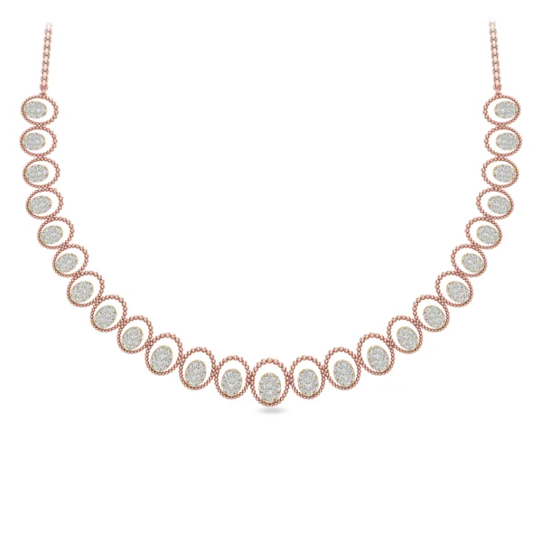 Single Strand of Round Lab Diamonds Necklace