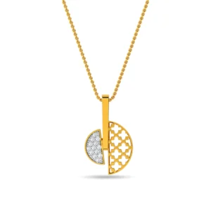 Stellar Brilliance Gold Lab Diamond Pendant
