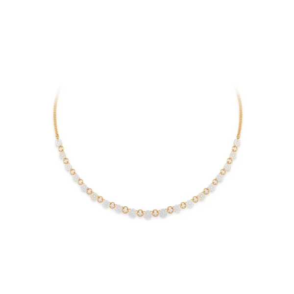 Stunning Delicate Rose Gold Lab Diamond Necklace